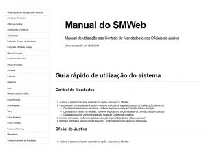 Ver mandados anteriores contra uma parte no Smweb só clicando