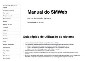 Ver mandados anteriores contra uma parte no Smweb só clicando